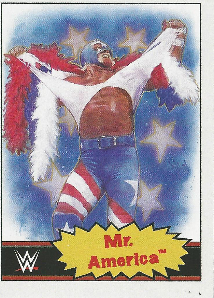 WWE Topps Living Set Trading Cards 2021 Mr America Hulk Hogan No.45
