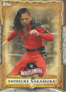 WWE Topps Road to Wrestlemania 2020 Trading Cards Shinsuke Nakamura WM-46
