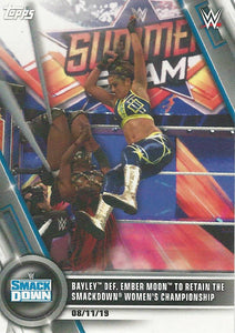 WWE Topps Women Division 2020 Trading Cards Bayley No.64