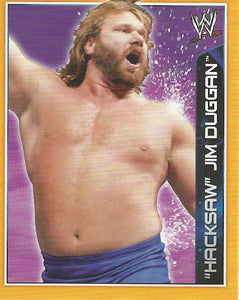 WWE Topps A-Z Sticker Collection Hacksaw Jim Duggan No.47