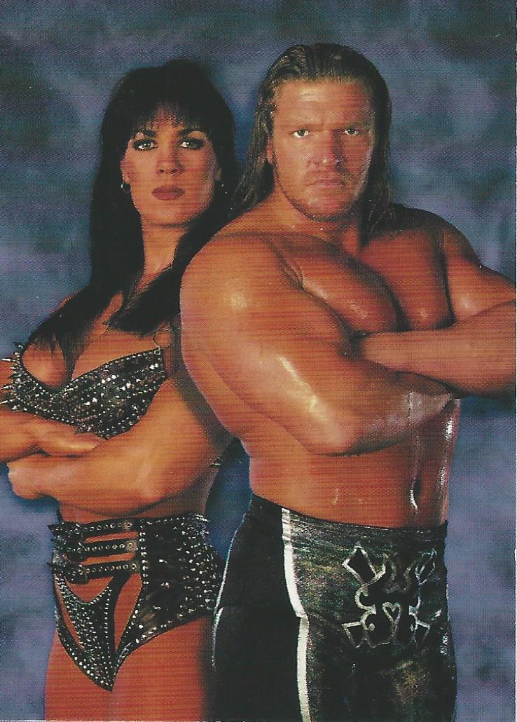 WWF Comic Images Smackdown Card 1999 Triple H & Chyna No.47
