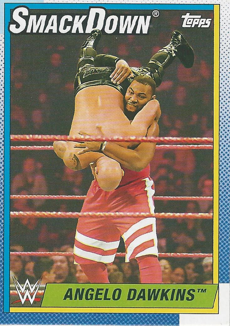 WWE Topps Heritage 2021 Trading Card Angelo Dawkins No.47