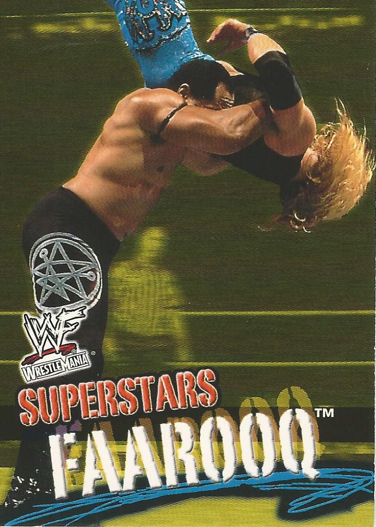 WWF Fleer Wrestlemania 2001 Trading Cards Faarooq No.47