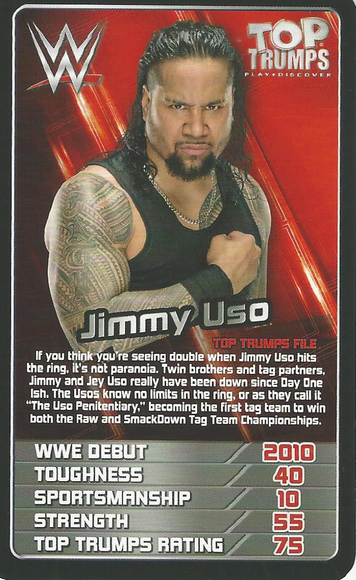 WWE Top Trumps 2018 Jimmy Uso