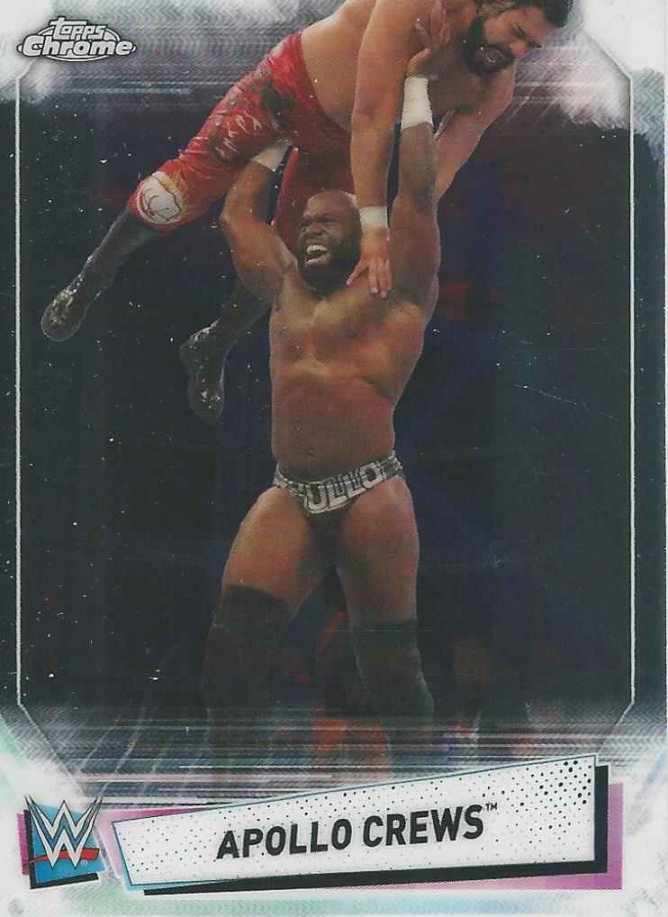 WWE Topps Chrome 2021 Trading Cards Apollo Crews No.48