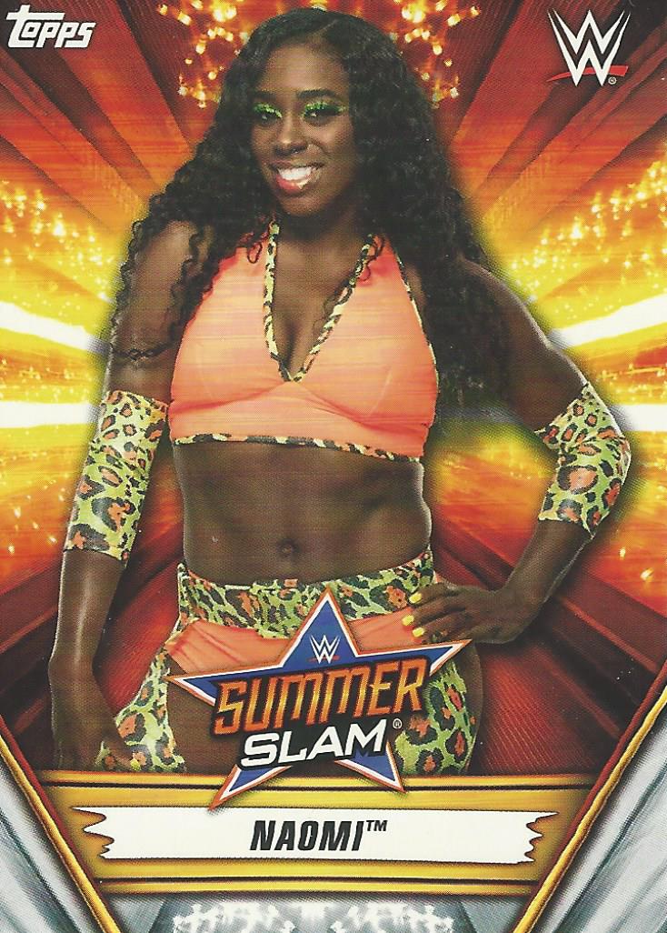 WWE Topps Summerslam 2019 Trading Card Naomi No.48