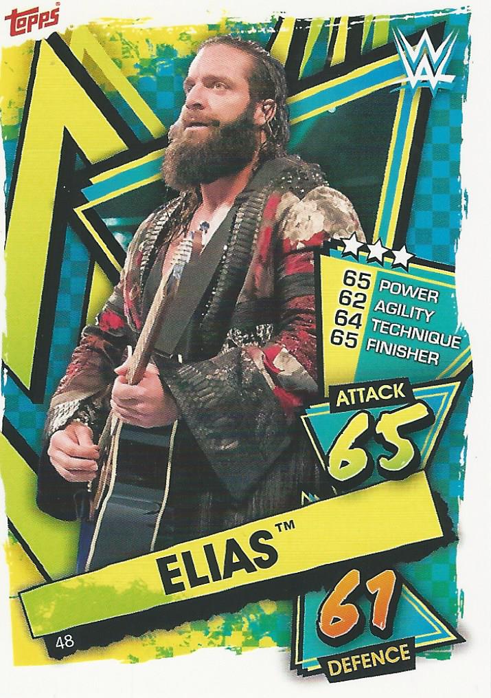 WWE Topps Slam Attax 2021 Trading Card Elias No.48