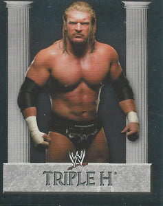 WWE Merlin Heros 2008 Stickers Triple H Foil No.48