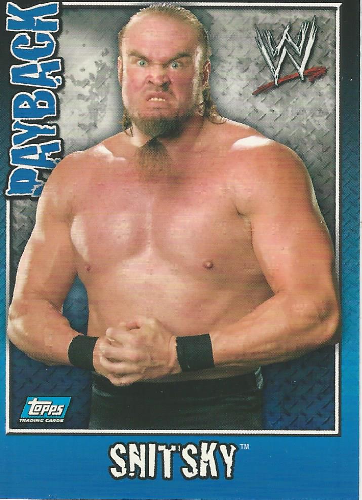 WWE Topps Payback 2006 Trading Card Snitsky No.48