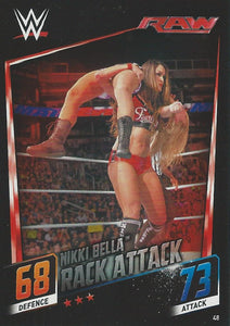 WWE Topps Slam Attax 2015 Then Now Forever Trading Card Nikki Bella No.48