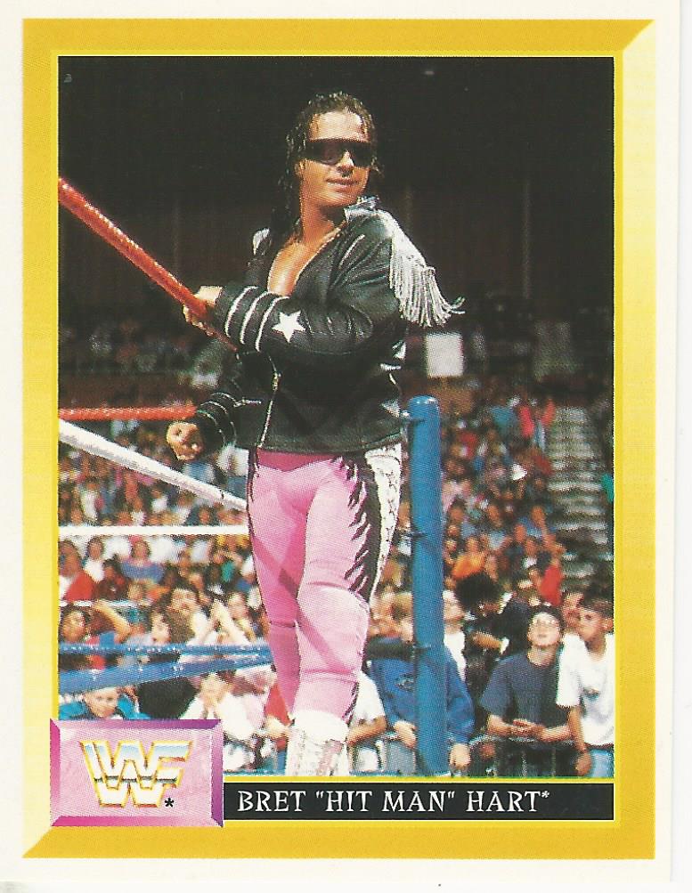 WWF Merlin Sticker Collection 1994 Bret Hitman Hart No.48