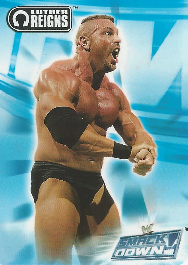 WWE Smackdown 2004 Tesla Trading Cards Luther Reigns No.49