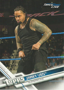 WWE Topps Then Now Forever 2017 Trading Card Jimmy Uso No.149