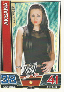 WWE Slam Attax Superstars 2013 Trading Card Aksana No.49