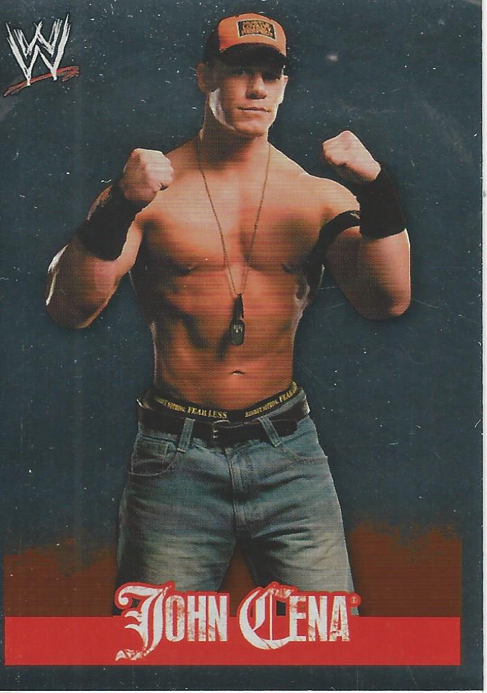 WWE Topps Rivals 2009 Stickers John Cena Foil No.4