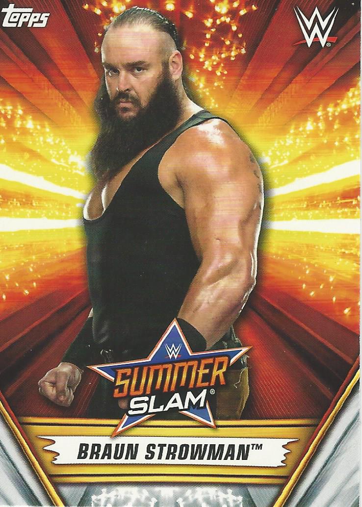 WWE Topps Summerslam 2019 Trading Card Braun Strowman No.4