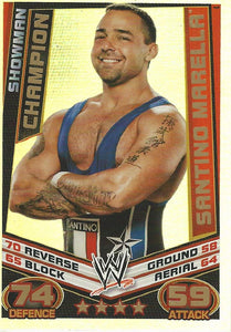 WWE Topps Slam Attax Rebellion 2012 Trading Card Santino Marella Champion No.4