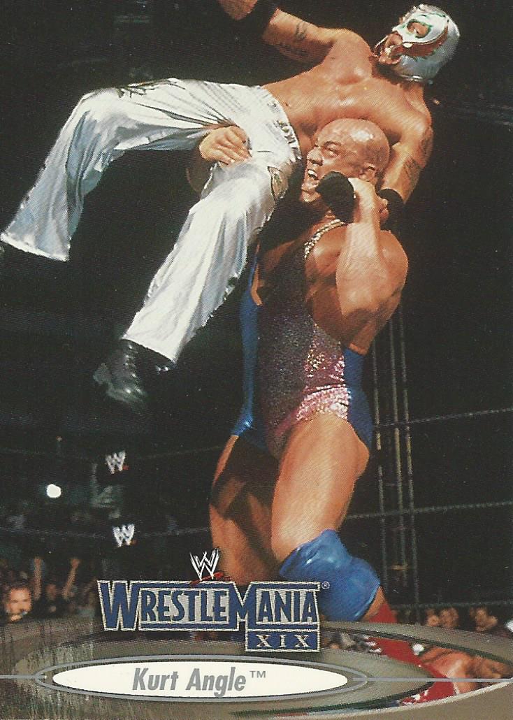 WWE Fleer Wrestlemania XIX Trading Cards 2003 Kurt Angle No.4
