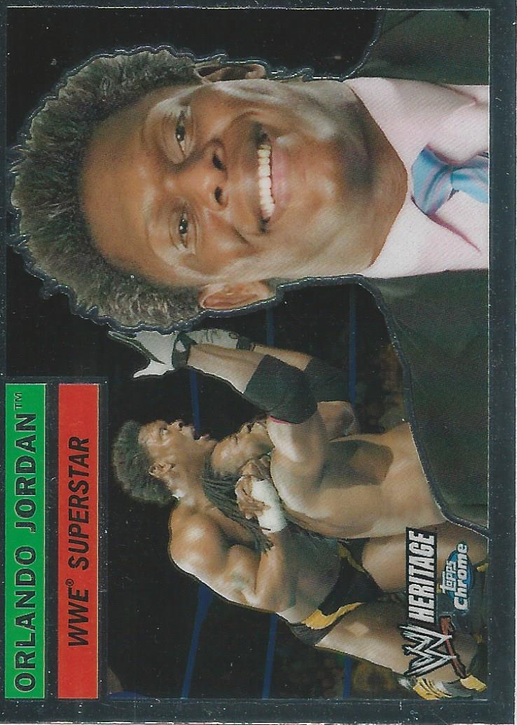 WWE Topps Chrome Heritage Trading Card 2006 Orlando Jordan No.4