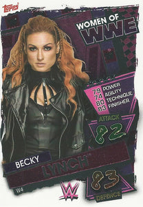 WWE Topps Slam Attax 2021 Trading Card Becky Lynch W4