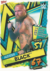 WWE Topps Slam Attax 2021 Trading Card Aleister Black No.4