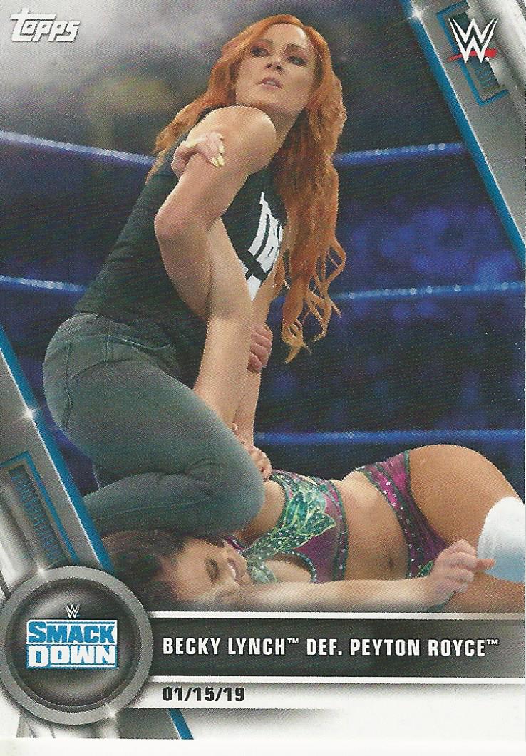 WWE Topps Women Division 2020 Trading Cards Becky Lynch No.4