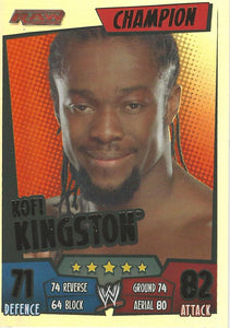 WWE Topps Slam Attax Rumble 2011 Trading Card Champion Kofi Kingston No.4