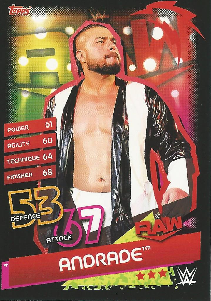 WWE Topps Slam Attax Reloaded 2020 Trading Card Andrade No.4