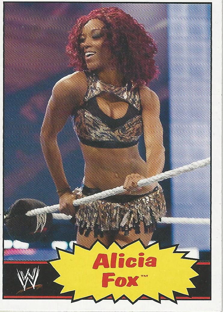 WWE Topps Heritage 2012 Trading Cards Alicia Fox No.4