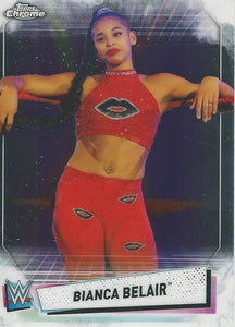 WWE Topps Chrome 2021 Trading Cards Bianca Belair No.50