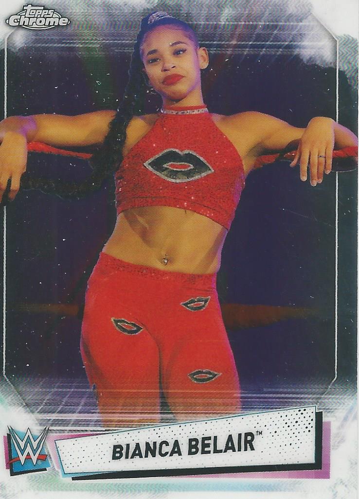 WWE Topps Chrome 2021 Trading Cards Bianca Belair No.50