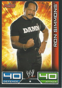 WWE Topps Slam Attax 2008 Trading Cards Ron Simmons No.50