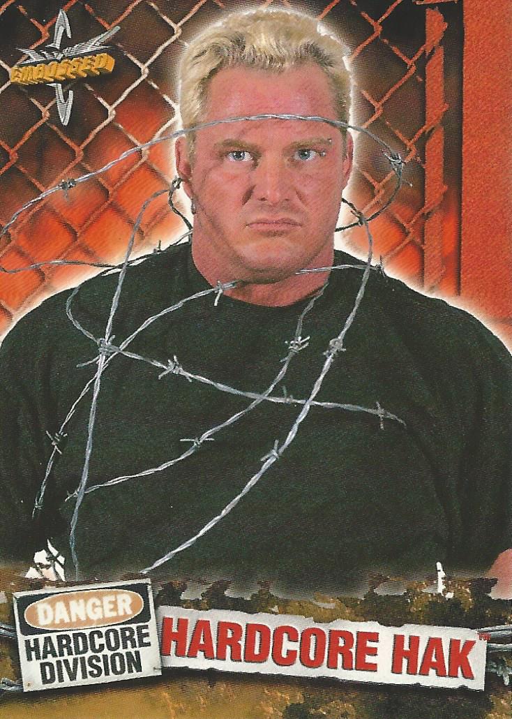 WCW Topps Embossed Trading Cards 1999 Hardcore Hak Sandman No.50