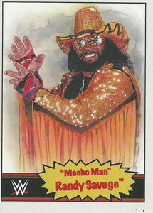 WWE Topps Living Set Trading Cards 2021 Macho Man Randy Savage No.50