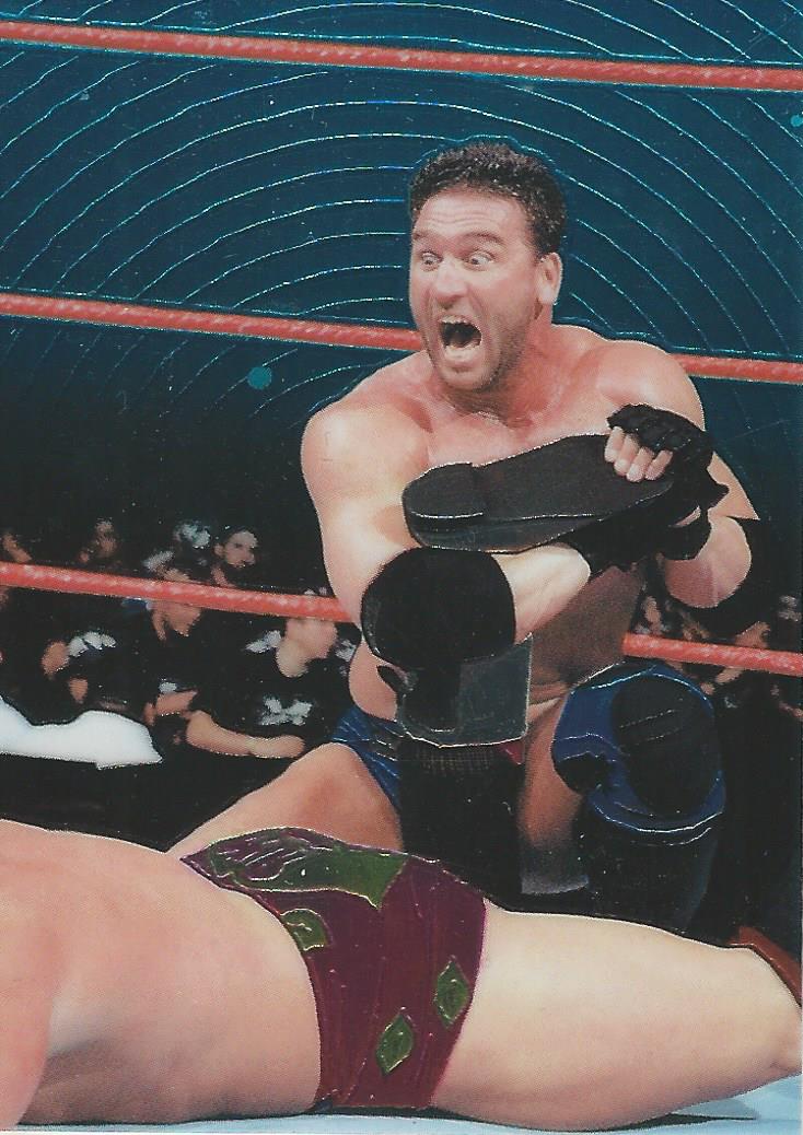 WWF Smackdown Chrome 1999 Trading Card Ken Shamrock No.50