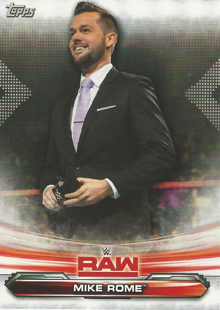 WWE Topps Raw 2019 Trading Card Mike Rome No.50