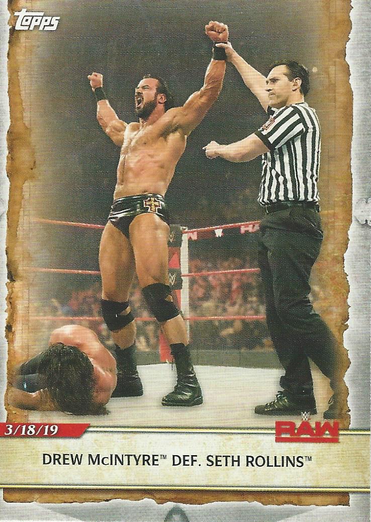 WWE Topps Road to Wrestlemania 2020 Trading Cards Drew McIntyre No.50