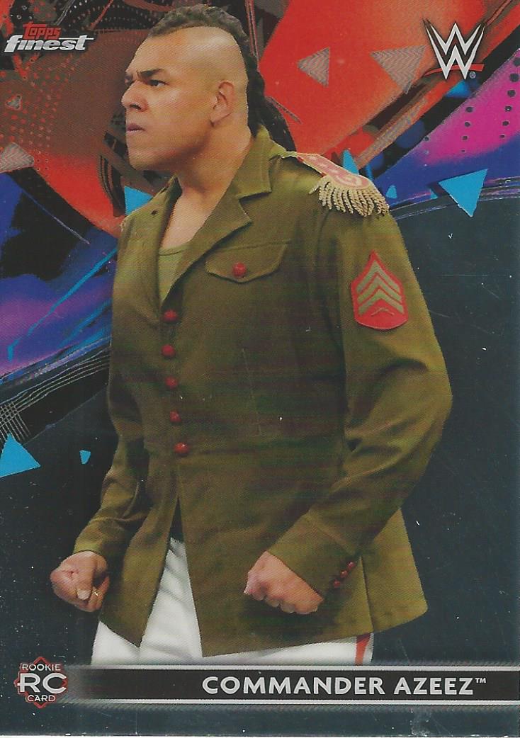 WWE Topps Finest 2021 Trading Cards Commander Azeez No.50