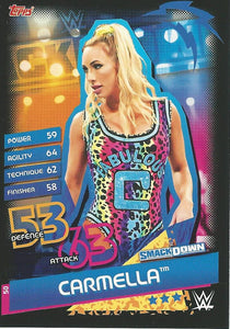 WWE Topps Slam Attax Reloaded 2020 Trading Card Carmella No.50