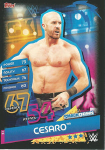 WWE Topps Slam Attax Reloaded 2020 Trading Card Cesaro No.51