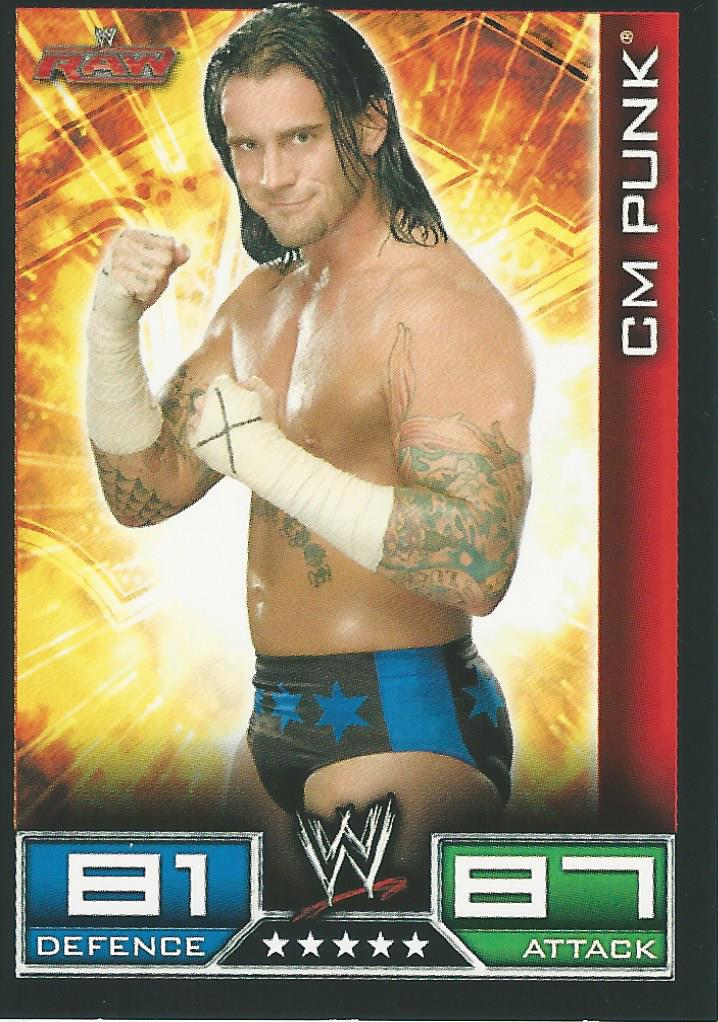 WWE Topps Slam Attax 2008 Trading Cards CM Punk No.51