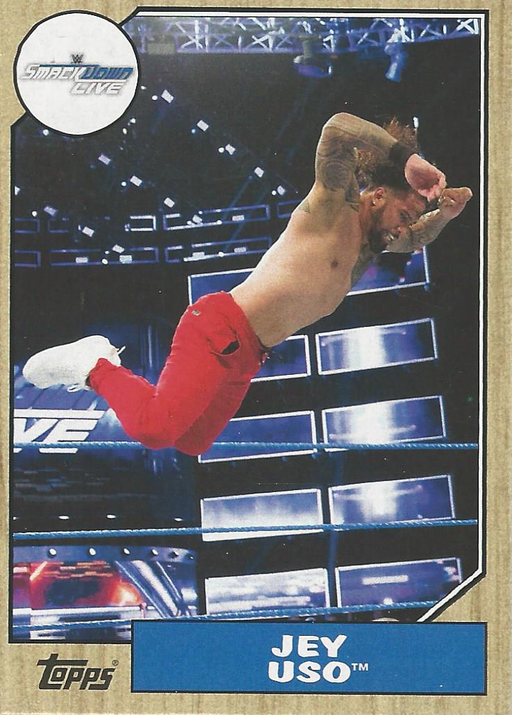 WWE Topps Heritage 2017 Trading Card Jey Uso No.51