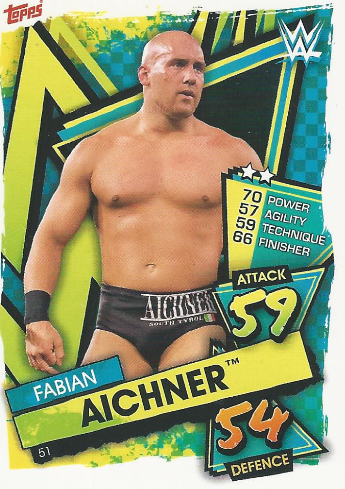 WWE Topps Slam Attax 2021 Trading Card Fabian Aichner No.51