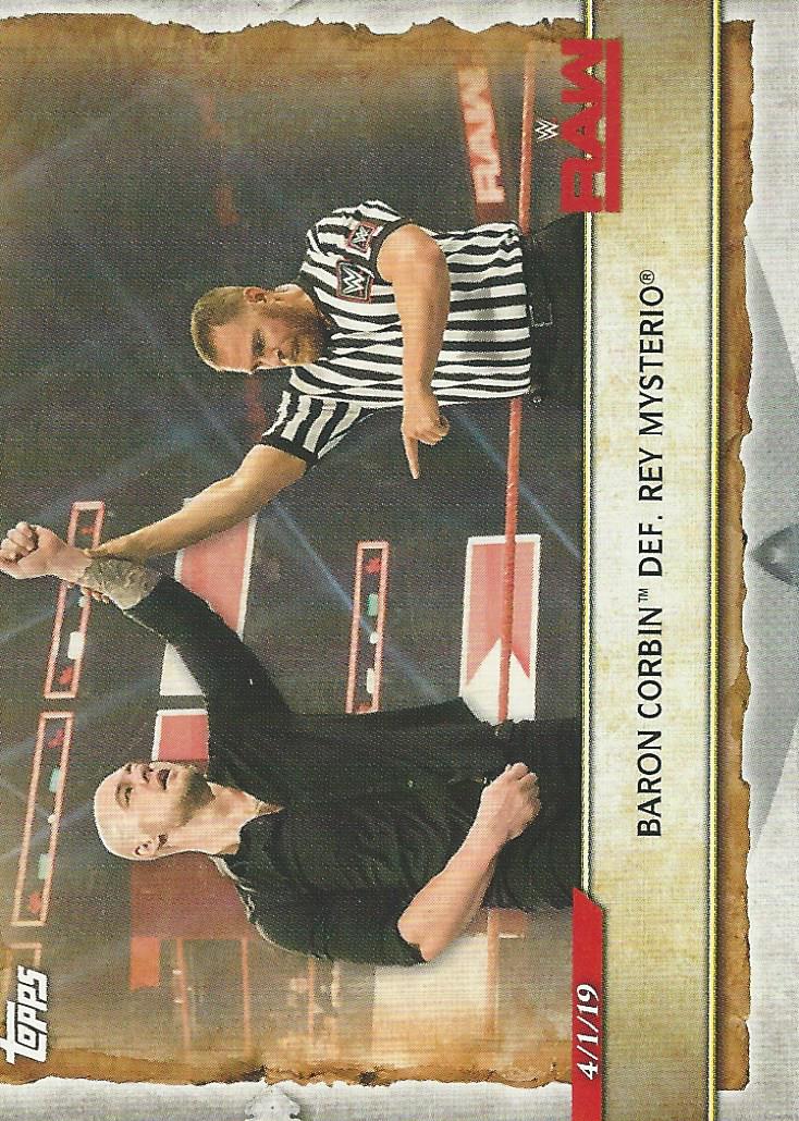 WWE Topps Road to Wrestlemania 2020 Trading Cards Baron Corbin No.51