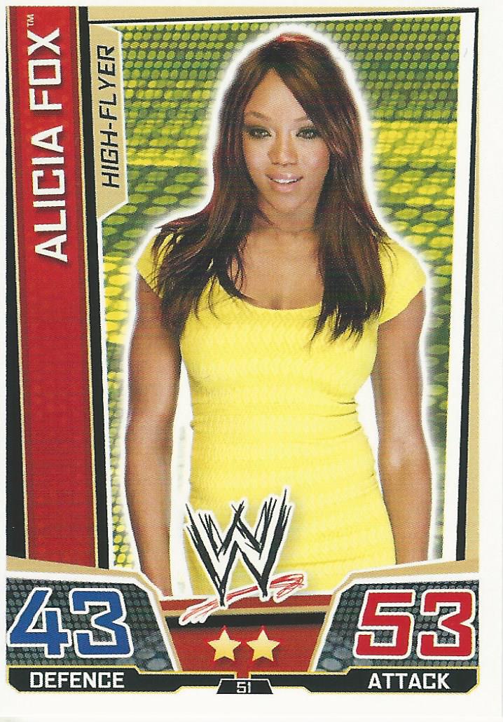 WWE Slam Attax Superstars 2013 Trading Card Alicia Fox No.51