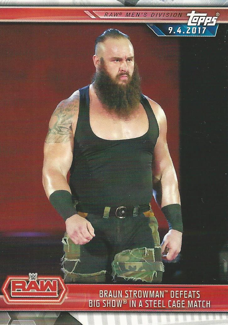 WWE Topps Champions 2019 Trading Cards Braun Strowman No.1