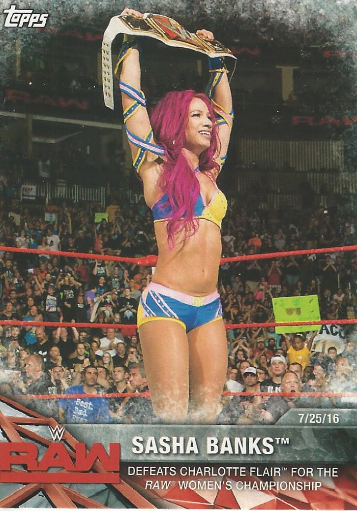 WWE Topps Women Division 2017 Trading Card Sasha Banks WWE-1