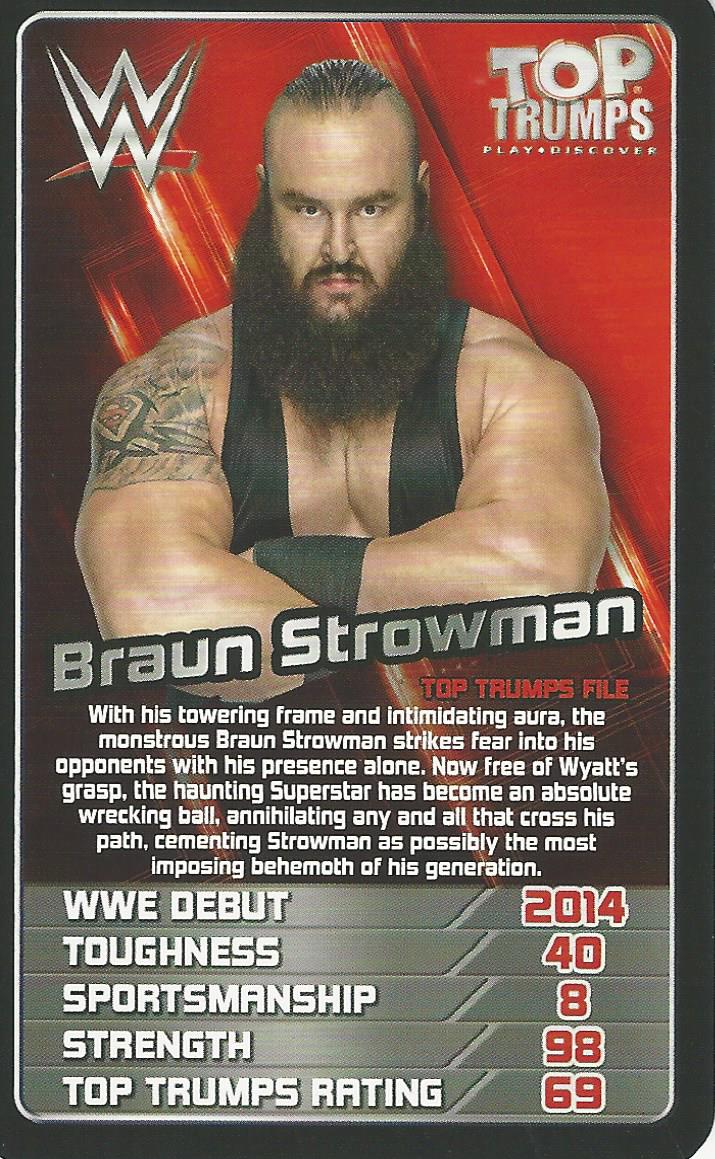 WWE Top Trumps 2018 Braun Strowman