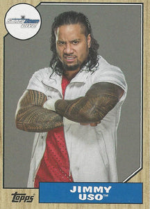 WWE Topps Heritage 2017 Trading Card Jimmy Uso No.52