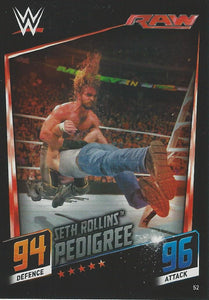 WWE Topps Slam Attax 2015 Then Now Forever Trading Card Seth Rollins No.52